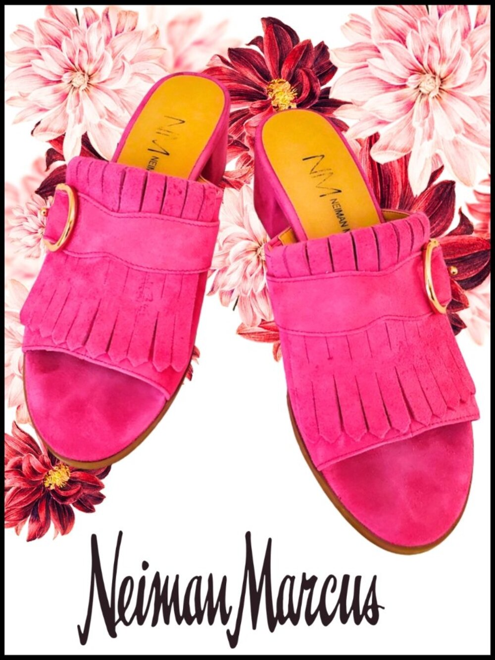 EUC Neiman Marcus Suede Sandals
